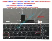 New for Toshiba C50-C C55T-C C55T-C5300 C55T-C5224 C55-C5270 US Keyboard backlit