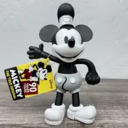 Disney Mickey Mouse Steamboat Willie 90th Anniversary Posable 7'' Figure NWT