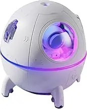 ABOOFAN Spaceship Astronaut Humidifier with Night Light Spray Volume for Bedroom and Car Rechargeable for Relaxed Office Environment