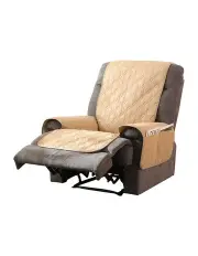 [Marlow] Waterproof Recliner Sofa Slipcover in Beige