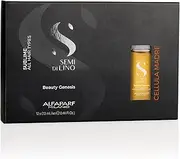 Alfaparf Milano Semi di Lino Sublime Cellula Madre Beauty Genesis Vials - Hair Serum with Linseed Oil and Vitamin F - Shields Hair - 12 x 0.44 oz