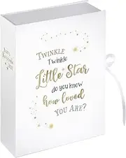 Lillian Rose Large Twinkle, Twinkle Baby Keepsake Box, White