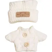 Clothes For 17cm Labubu Clothing Pendant Labubu Clothing Replacement Set (White)