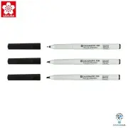 Sakura Arabic Calligraphy Pen | Black Pigment Ink Arts Craft | Set of 3 Pen Size