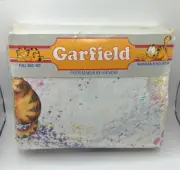 VINTAGE 1978 GARFIELD " FLYING COLORS " 4 PIECE FULL BED SHEET SET ~ NEW ~