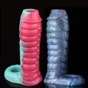 Bigger-Penis-Enlarger-Sleeve Extension-Enhancer-Extender-Male-Girth-Condom
