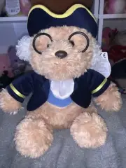Aurora World Plush - Teddy Bear - BEN FRANKLIN (Medium - 10 inch) - (New)