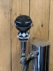 Mighty Morphin Power Rangers Beer Keg Tap Handle BLACK Ranger Mini Knob Pull TV