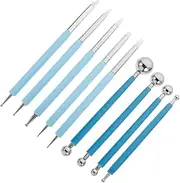 SHINEOFI Professional Clay Sculpting Kit 9pcs Pottery Tools Set Dotting Pen for