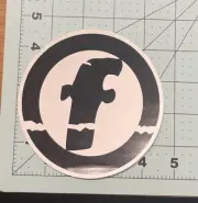 * FUTURE FINS * Surfing Skateboard Decal / Sticker