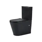 ACA Bathroom Tornado Silent Dual Flush Back to Wall Soft Close Toilet Suite P S Trap