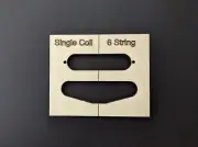 Single Coil Guitar Pick Up Routing Template (6, 7 or 8 string)