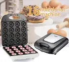 110V Donut Cake Breakfast Machine Sandwich Machine Large 16 Hole Bread Maker