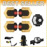 Smart Remote-Controlled USB Bike Tail Light - Bright, Waterproof Safety Signal