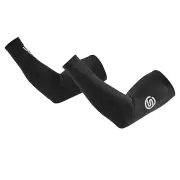 Skins Series-1 Unisex Compression Arm Sleeves - Black - M