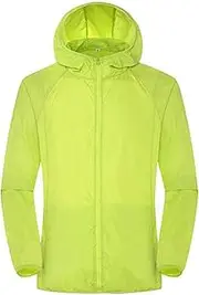 [DALIANMAO] Cycling Jacket Men Women Hiking Jacket Waterproof Quick Dry Camping Clothes Sun-Protective Outdoor Sports Coats Anti UV Windbreaker (Color : Green, Size : XXXX-Large)