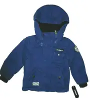 Diesel boys Blue Sherpa lined Hooded Bubble Parka Jacket - size 4T - retail $200