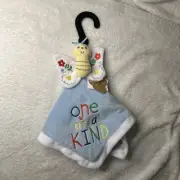 NWT Baby Essentials One of a Kind Plush Butterfly Blue Security Blanket Lovey