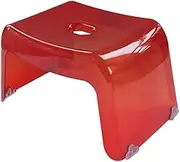 KICHOUSE 1Pc Non Slip Bathing Foot Stool Multi Function Step Bench for Adults Transparent Design for Bathroom Shower Use Convenient Low Step Stool Easy to Clean