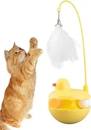 Cat Toys | Activated Cat Kitten Toy - Detachable Feather Stick Lightweight Resin Fun Play Tool for Indoor Outdoor Birthday Kitten Activities