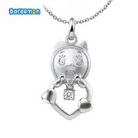 在飛比找PChome24h購物優惠-《Doraemon》心語哆啦美 925純銀墜子