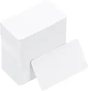 uxcell 3.5"x2" Blank Paper Business Cards, 300Pcs Small Blank Cards Cardstock Note Card Craft Paper Card for Name Game Memory Business, White