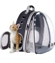 Front Expandable Cat Backpack Carrier, Fit up to 20 lbs, Space Capsule Bubble Wi