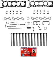 DNJ HGB4183 Head Gasket Set with Head Bolt Kit For 1997-2002 for Ford E-350 Econoline 6.8L 415cid V10 SOHC