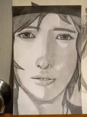 Hand drawn Chloe Price, Life is Strange. One of a kind.