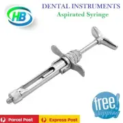 DENTAL INSTRUMENTS ASPIRATING ASPIRATED ANAESTHETIC CARTRIDGE SYRINGE 1.8 ml,NEW