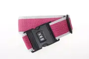 Secure Luggage Strap with Combination Lock Red & Grey - Travel Accessories Australia