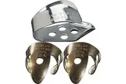 Jim Dunlop 1 x Nickel Silver Thumb Pick & 2 x Brass .018 IN Finger Picks, Banjo