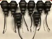 LOWEST PRICE!!! 8 Industrial/ Lamp/Light Sockets Leads & Adapters FREE SHIP!!!