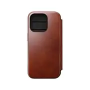 NOMAD Leather Folio Phone Case for iPhone 16 Pro (Olde Dublin)