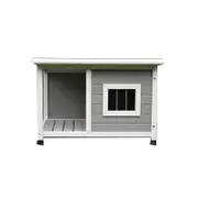 Pawhub Pet Dog Kennel Timber House Cabin Wooden Log Box Home 84Wx58Hx63D Cm