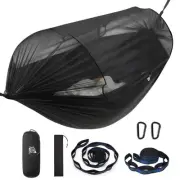 Camping Hammock -Portable Hammock w/Spacious Net & Tree Straps w/Adjutable Lo...