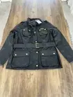 Barbour International ladies wax jacket,Size 16, Belted, New With Tags, RRP £299