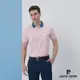 Pierre Cardin皮爾卡登 男款 規則暗紋印花短袖POLO衫-粉紅色(5217259-75)