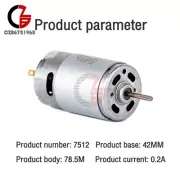 220V High Voltage Motor High Speed Brush DC Motor Micro Motor Rated 12000 RPM
