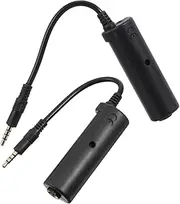CORHAD 2pcs Guitar Effector Smartphone Guitar Adapter Electric Guitar Adapter Guitar Accessories Guitar Effects Interface Audio Interface Electric Guitar Amplifier Rubber Black