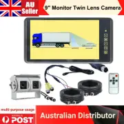 9" Clip Mirror Monitor Twin Lens CCD Color Reversing Camera White 700TVL CCD Kit