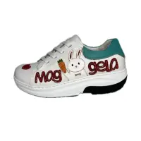 在飛比找momo購物網優惠-【CH-YI】磁能震動健康鞋-雙兔款-白(真皮磁石震動健走休