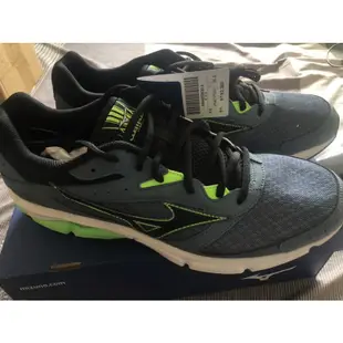 MIZUNO 美津濃 WAVE SURGE 全新慢跑鞋 藍灰黑綠 J1GC171311