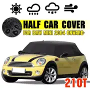 FOR BMW MINI Car Half-body Cover For Outdoor Water Proof Rain Snow Sun Dust 210T