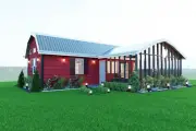Custom Modern House Plan 1 Bedroom & 2 Bathroom With CAD & PDF File