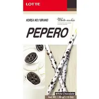 在飛比找樂天市場購物網優惠-LOTTE pepero 白巧克力棒32g【愛買】