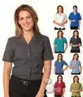 Ladies Shirt Size 6 8 10 12 14 16 18 20 22 24 26 28 30 Overblouse Short Sleeve