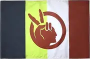 American Indian Movement Flag 3' x 5' for a pole - Native American tribe flags 90 x 150 cm - Banner 3x5 ft with hole - AZ FLAG