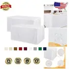 2-Pack Washable Tablecloths for 8ft Rectangle Tables - Stain Resistant
