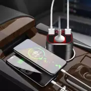 USB Ports Car Inverter 1Pcs LED Display 24V/12V to 220V Reliable Durable ABS